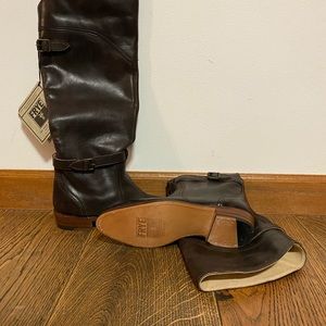 Frye tall riding boots- slip on
